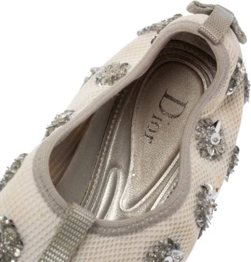 Dior Vintage Pre-owned Mesh sneakers White Dames