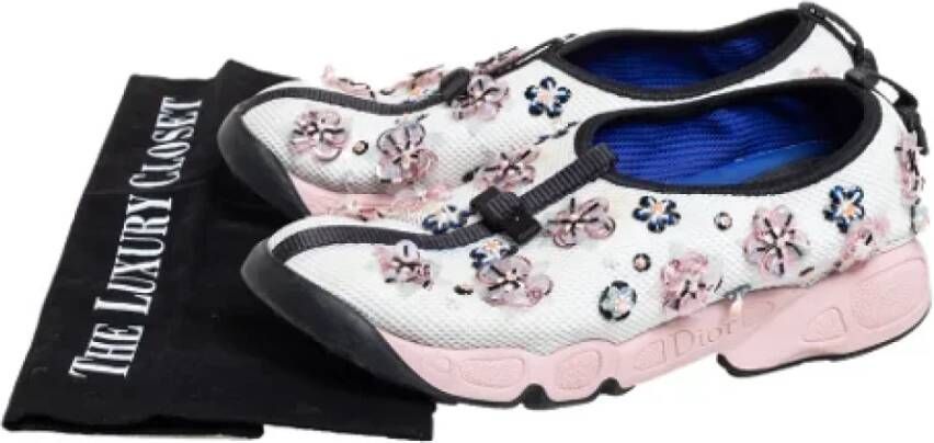 Dior Vintage Pre-owned Mesh sneakers White Dames