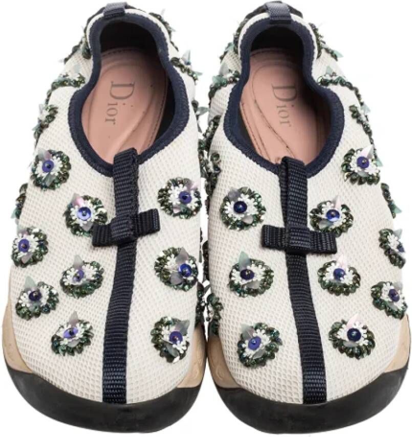 Dior Vintage Pre-owned Mesh sneakers White Dames