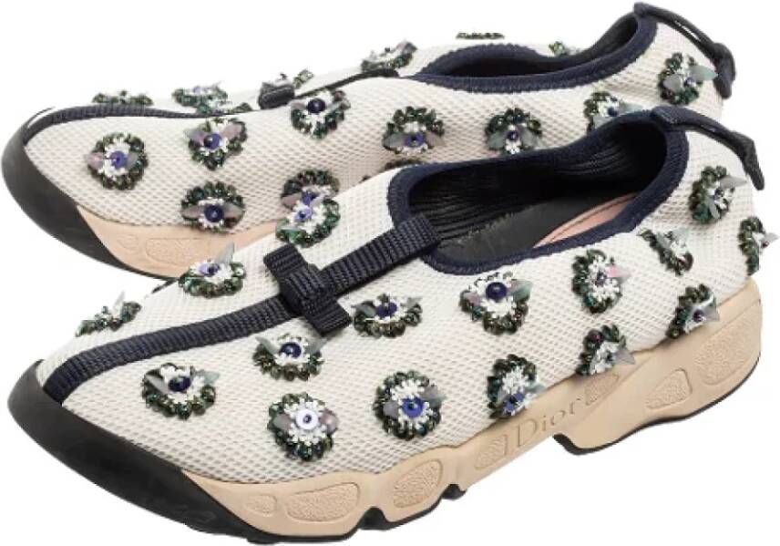 Dior Vintage Pre-owned Mesh sneakers White Dames