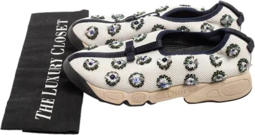 Dior Vintage Pre-owned Mesh sneakers White Dames
