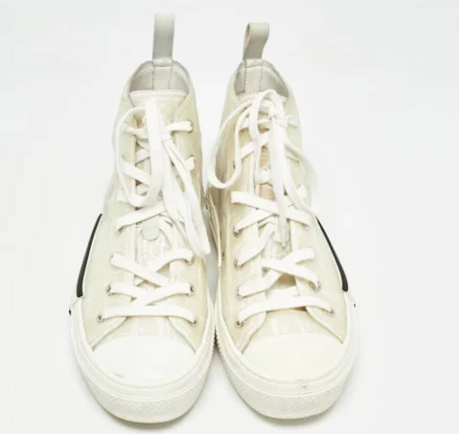 Dior Vintage Pre-owned Mesh sneakers White Dames