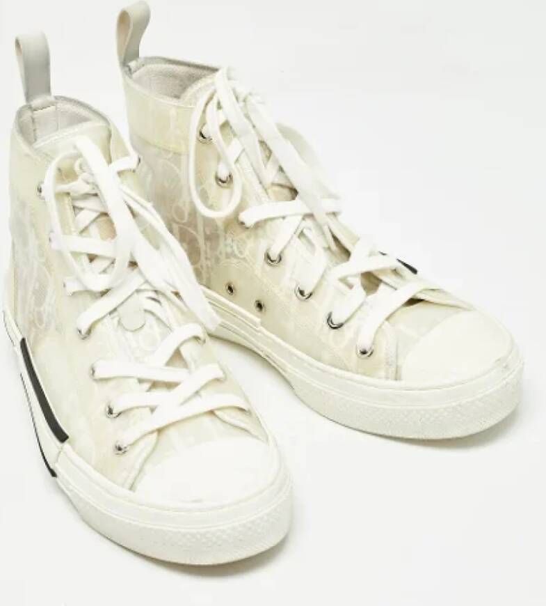 Dior Vintage Pre-owned Mesh sneakers White Dames