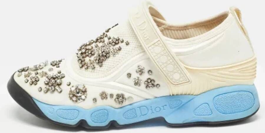 Dior Vintage Pre-owned Mesh sneakers White Dames