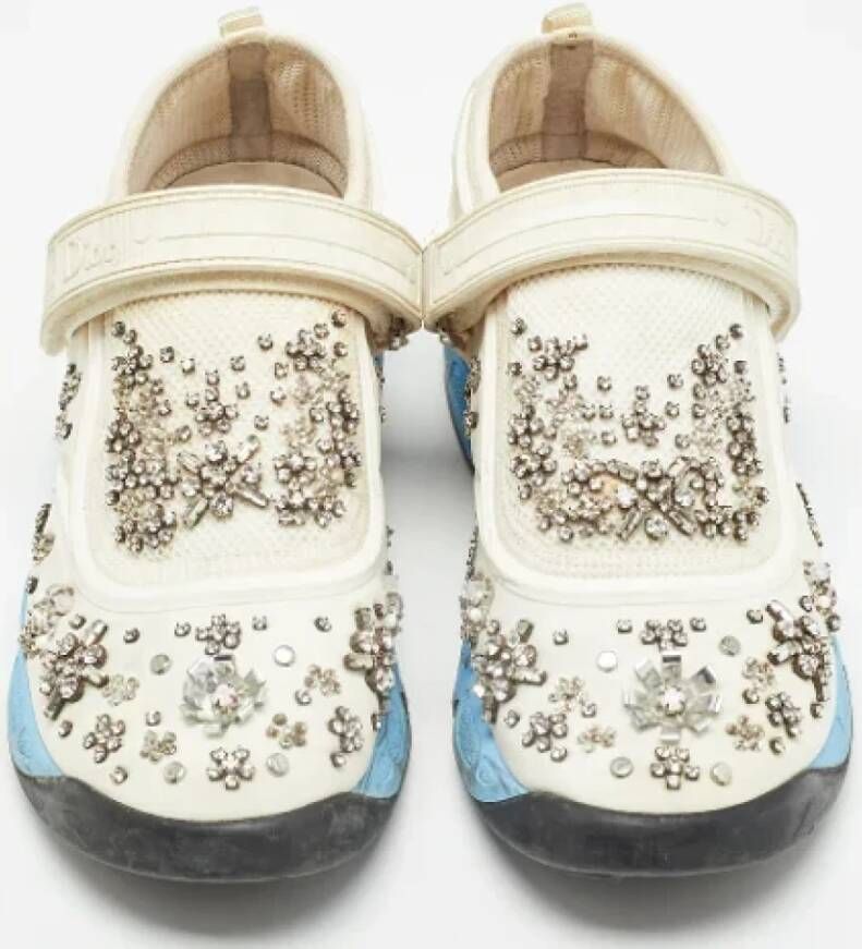 Dior Vintage Pre-owned Mesh sneakers White Dames