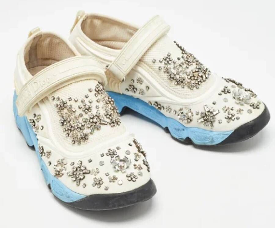 Dior Vintage Pre-owned Mesh sneakers White Dames