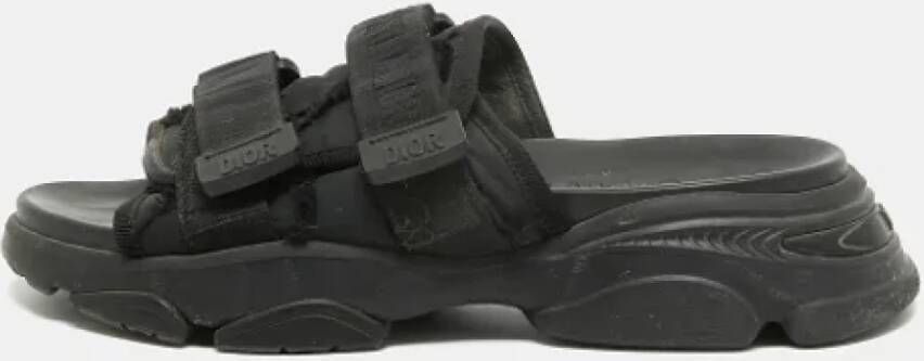 Dior Vintage Pre-owned Nylon sandals Black Dames
