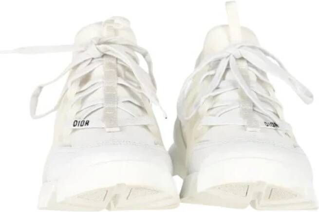 Dior Vintage Pre-owned Plastic sneakers White Dames