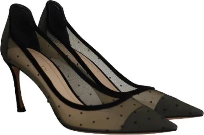 Dior Vintage Pre-owned Polyester heels Black Dames