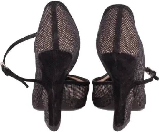 Dior Vintage Pre-owned Polyester heels Black Dames