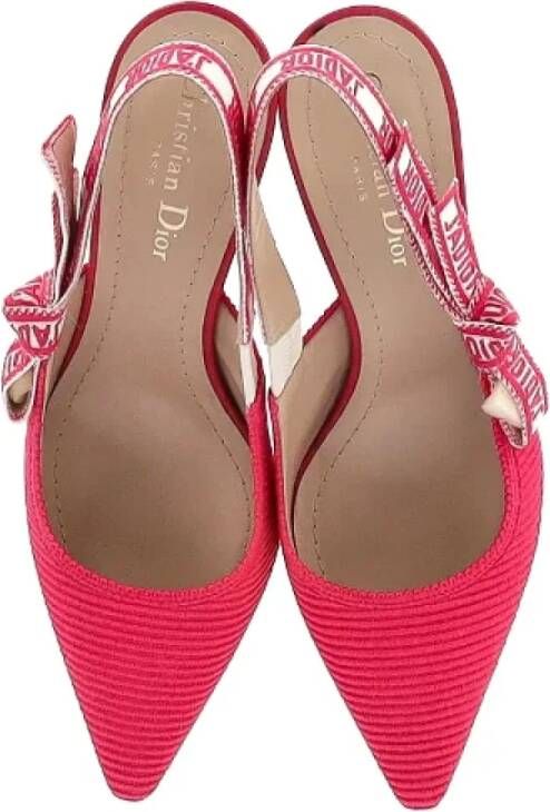 Dior Vintage Pre-owned Polyester heels Pink Dames
