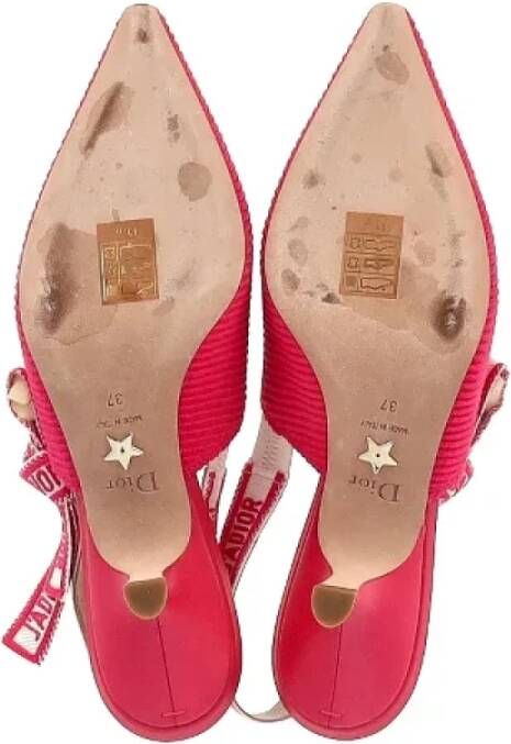 Dior Vintage Pre-owned Polyester heels Pink Dames
