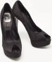 Dior Vintage Pre-owned Satin heels Black Dames - Thumbnail 3