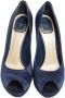 Dior Vintage Pre-owned Satin heels Blue Dames - Thumbnail 2
