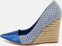 Dior Vintage Pre-owned Satin heels Blue Dames - Thumbnail 2