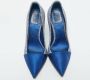 Dior Vintage Pre-owned Satin heels Blue Dames - Thumbnail 3