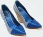 Dior Vintage Pre-owned Satin heels Blue Dames - Thumbnail 4