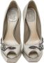 Dior Vintage Pre-owned Satin heels Gray Dames - Thumbnail 2