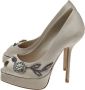 Dior Vintage Pre-owned Satin heels Gray Dames - Thumbnail 3