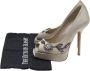 Dior Vintage Pre-owned Satin heels Gray Dames - Thumbnail 7