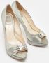 Dior Vintage Pre-owned Satin heels Gray Dames - Thumbnail 4