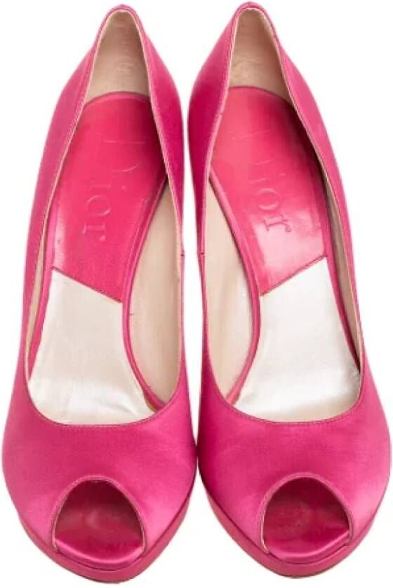 Dior Vintage Pre-owned Satin heels Pink Dames