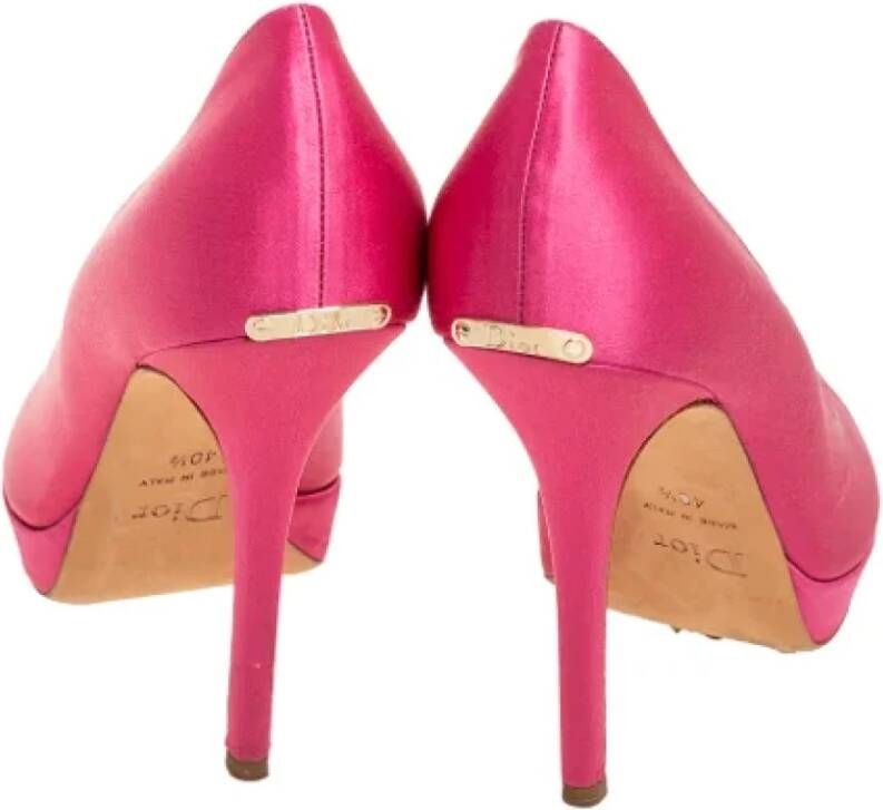 Dior Vintage Pre-owned Satin heels Pink Dames