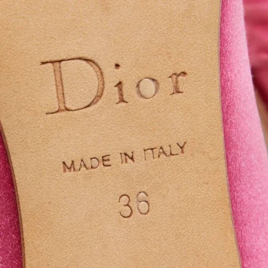 Dior Vintage Pre-owned Satin heels Pink Dames