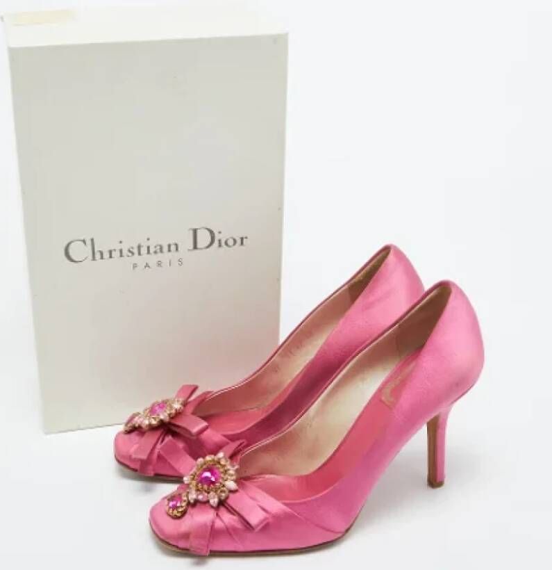 Dior Vintage Pre-owned Satin heels Pink Dames