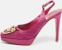 Dior Vintage Pre-owned Satin heels Purple Dames - Thumbnail 2