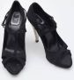 Dior Vintage Pre-owned Satin sandals Black Dames - Thumbnail 6