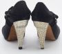 Dior Vintage Pre-owned Satin sandals Black Dames - Thumbnail 7