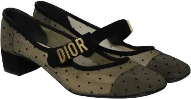 Dior Vintage Pre-owned Silk heels Black Dames