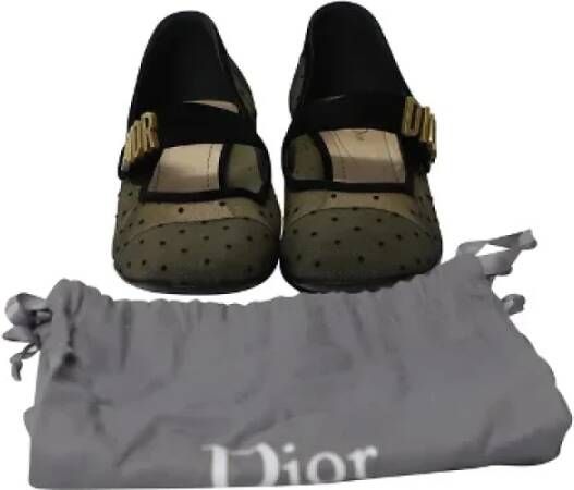 Dior Vintage Pre-owned Silk heels Black Dames