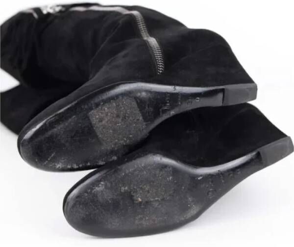 Dior Vintage Pre-owned Suede boots Black Dames