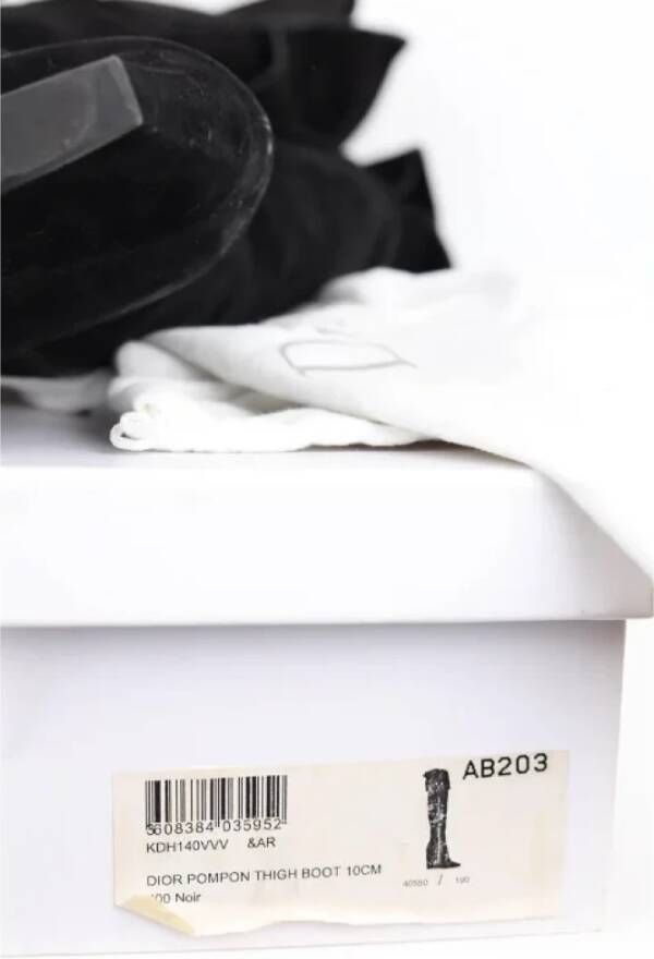 Dior Vintage Pre-owned Suede boots Black Dames