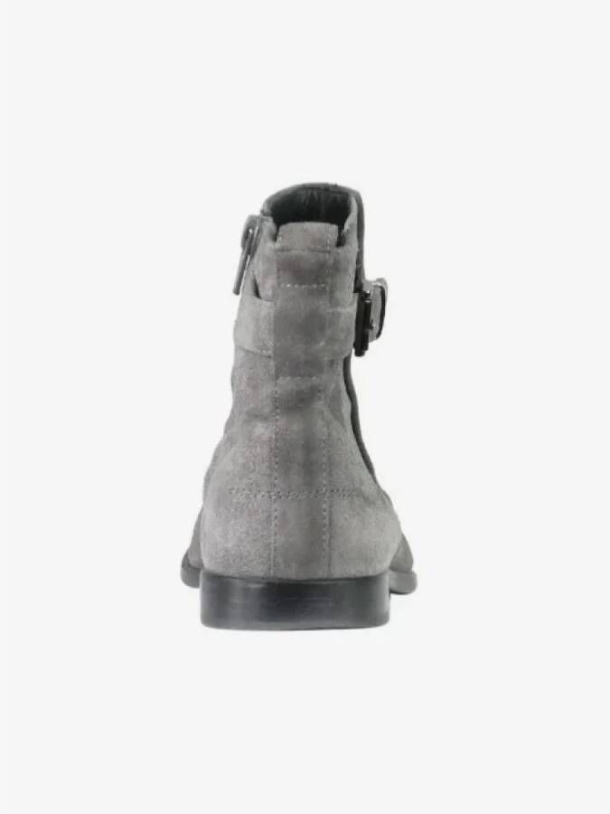 Dior Vintage Pre-owned Suede boots Gray Dames