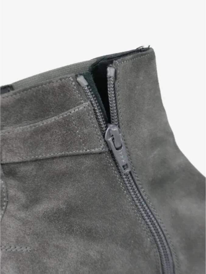 Dior Vintage Pre-owned Suede boots Gray Dames