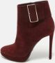 Dior Vintage Pre-owned Suede boots Red Dames - Thumbnail 2