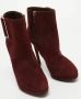 Dior Vintage Pre-owned Suede boots Red Dames - Thumbnail 4