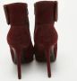 Dior Vintage Pre-owned Suede boots Red Dames - Thumbnail 5