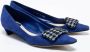 Dior Vintage Pre-owned Suede flats Blue Dames - Thumbnail 4