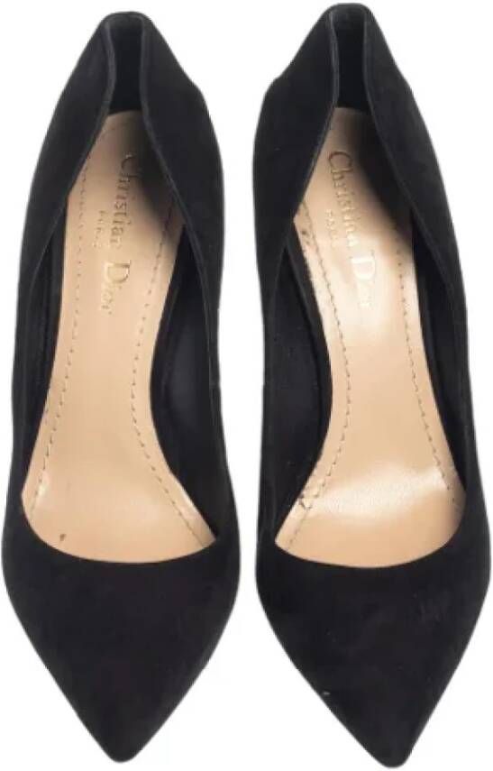 Dior Vintage Pre-owned Suede heels Black Dames