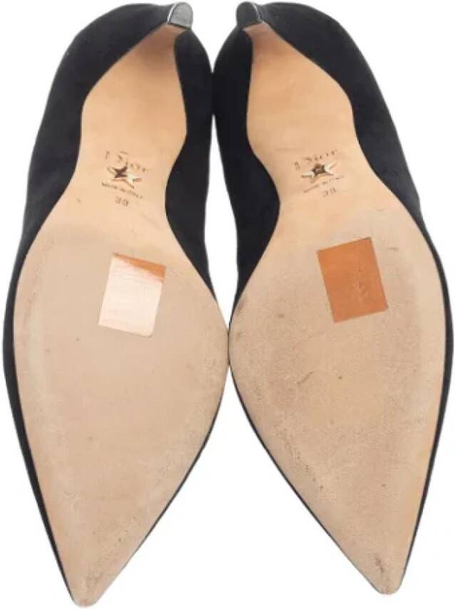 Dior Vintage Pre-owned Suede heels Black Dames