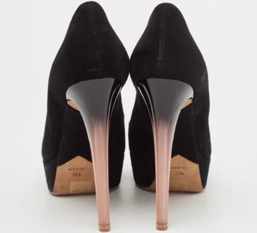 Dior Vintage Pre-owned Suede heels Black Dames