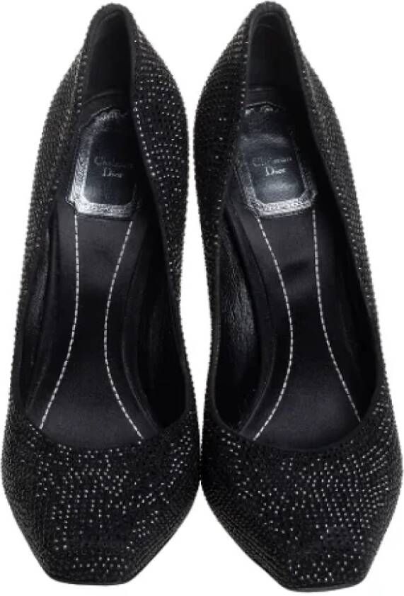 Dior Vintage Pre-owned Suede heels Black Dames