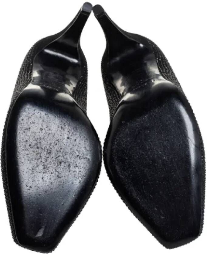 Dior Vintage Pre-owned Suede heels Black Dames