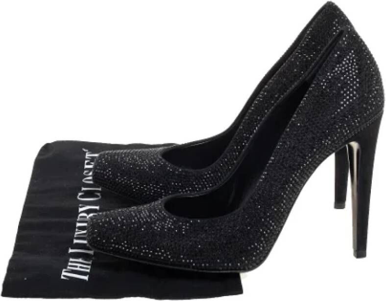 Dior Vintage Pre-owned Suede heels Black Dames