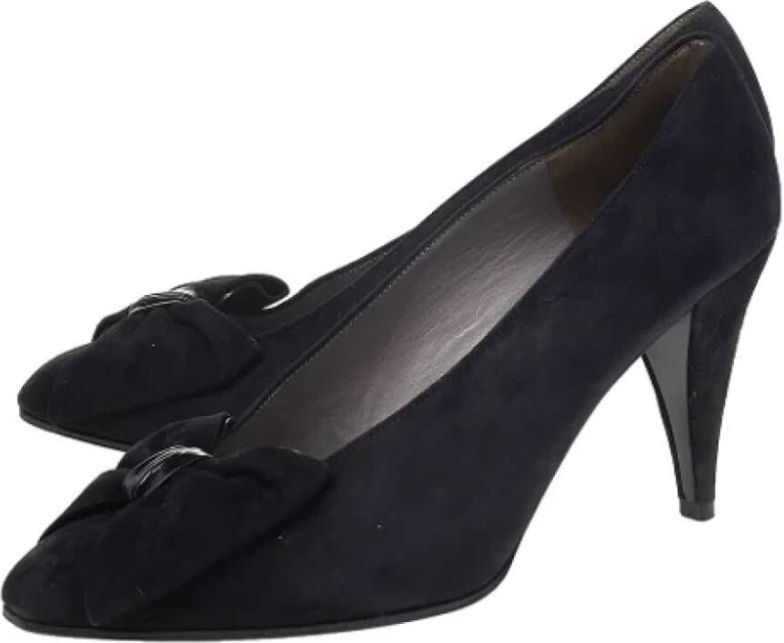 Dior Vintage Pre-owned Suede heels Black Dames