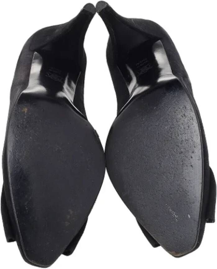 Dior Vintage Pre-owned Suede heels Black Dames